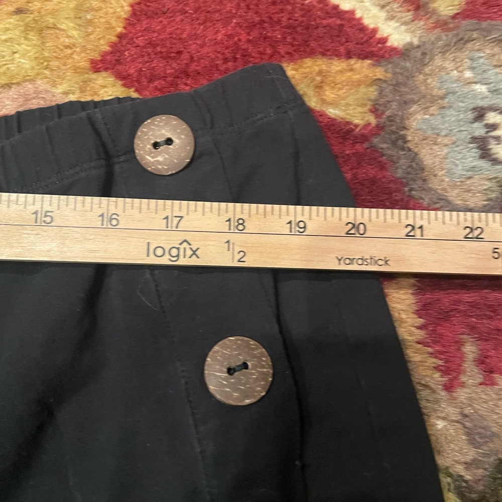 Soft Surroundings Black Cotton-Blend Pants - Picture 4 of 6